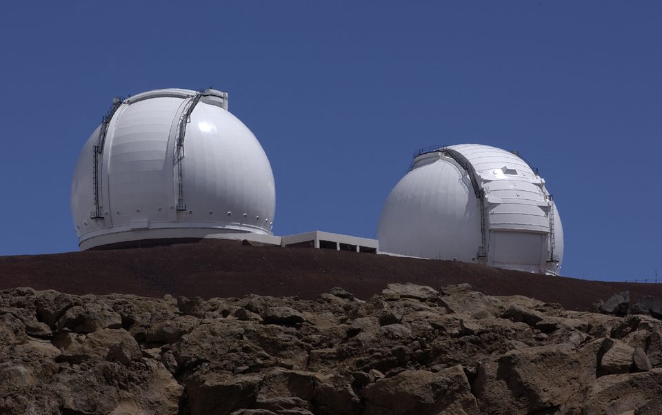 Telescope domes on Mauna Kea
